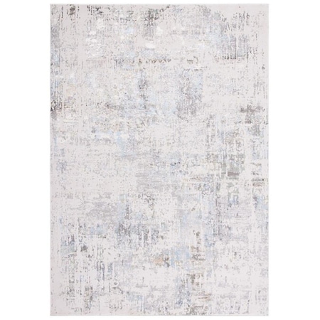 Safavieh 4 ft. x 5 ft. 3 in. Bel Air 218F Power Loomed Rectangle Area Rug Grey & Blue BLA218F-4